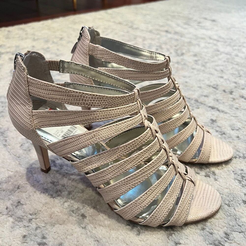 Alfani Nude Strappy Sandal Heels